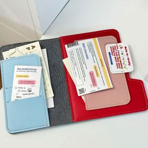 Colorful PU Leather Travel Passport ID Card <b>Wallet</b> <b>Holder</b> Travel Credit Card <b>Wallet</b> Travel <b>Wallet</b> Passport Organiser for Gifts - Product Image 2
