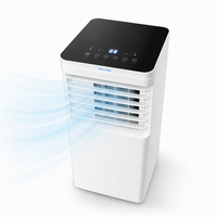 Climatiseur portable électrique 9000 BTU Airwens, faible bruit, autonettoyant, économie d'énergie, compact, pour usage domestique, garantie 3 ans