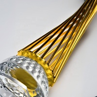 Trophée en cristal gravé au laser, écologique, poli, avec logo personnalisé, pour les récompenses de reconnaissance des employés