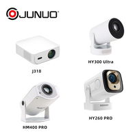 JUNUO HY300PRO Vidéoprojecteur 4K avec Wifi sans fil Full HD Smart Projector pour usage domestique Portable et facile à utiliser