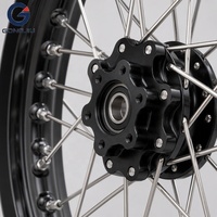 Ensemble de jantes de roue avant et arrière de moto 21x1.6 19x1.6 36 trous en aluminium 6061-T6 pour Surron Light Bee X S Segway X160