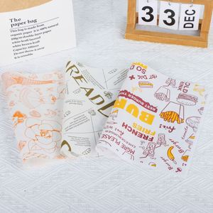 Customized Size Logo Printed Food Grade Biodegradable Burger <b>Greaseproof</b> Sandwich Packaging <b>Paper</b> 100% Wholesome Single Side - Product Image 3
