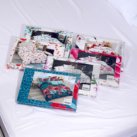 Prêt à expédier 4 pièces ensemble de literie coton sentiment grande taille ensemble de draps dubai drap de lit