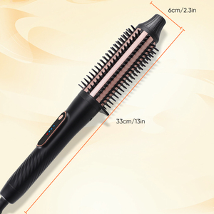 Brosse chauffante pour coiffage professionnelle, brosse thermique ionique chauffante, brosse lissante 2 en 1, <span class=keywords><strong>fer</strong></span> à <span class=keywords><strong>friser</strong></span> - Product Image 6