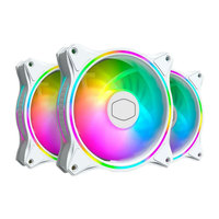 CoolerMaster MF120 HALO White ARGB Ventilateur de châssis Triplex, contrôleur/égaliseur de ventilateur/composant informatique/effet lumineux ARGB