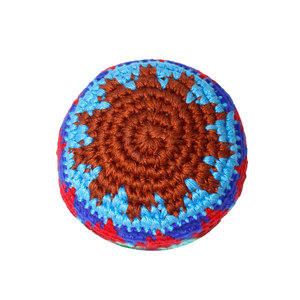 Pelota de Hacky Sack Multicolor Hecha a Mano al por Mayor, Pelota de Fútbol Personalizada OEM, Pelota de Malabarismo Tejida Resistente, Ahira Sports - Product Image 2