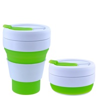 Tasse à café en silicone pliable, écologique, sans BPA, colorée, portable, réutilisable, pour le voyage, le camping et les activités de plein air