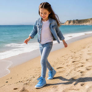 Chaussures de course décontractées pour enfants garçons et filles, à bout large, semelle en caoutchouc à dénivelé zéro, style pieds nus, OEM ODM, pour l'école - Meilleures ventes - Product Image 5