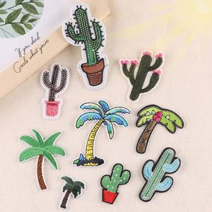 En gros, Patchs brodés 3D DIY en sergé, motifs Cocotier, Cactus, Dessins animés, pour Sacs, Vêtements, Chaussures, Chapeaux et Accessoires - Product Image 1