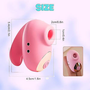 Vibrador de Succión de Pezones, Estimulador de Clítoris de Precisión, Mini Vibrador Compacto de Silicona Recargable, 7 Frecuencias, Impermeable para Mujeres - Product Image 5