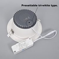 Spot encastré commercial dimmable LED pour plafond, certifié CE CB ErP RoHS, disponible en entrepôt UE
