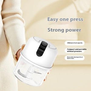 New Electric Garlic Chopper USB <b>Mini</b> Portable Veggie Chopper Garlic <b>Grinder</b> Masher Onion Wireless Household Food Processor Tool - Product Image 3