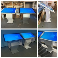 Señalización Digital en Forma de K, Pantalla Táctil Capacitiva Todo en Uno LCD 4K de 32/43/55/65 Pulgadas, Kiosco Inteligente Android WiFi de Autoservicio para Minoristas