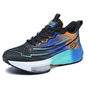 Zapatillas Deportivas para Hombre, Talla Grande, con Degradado de Color, Amortiguación de Aire, Transpirables, de Malla, para Caminar, Gimnasio y Entrenamiento - Product Image 1
