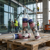 Scellant silicone haute résistance pour vitrage structurel, installation de façades de bâtiments de grande hauteur, adhérence résistante aux UV