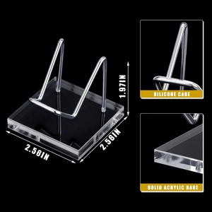 4 Soportes Metálicos <span class=keywords><strong>para</strong></span> Exhibición <span class=keywords><strong>de</strong></span> Cristales, Estante <span class=keywords><strong>para</strong></span> Exhibición <span class=keywords><strong>de</strong></span> Rocas con Brazos Metálicos, Base <span class=keywords><strong>de</strong></span> Acrílico <span class=keywords><strong>para</strong></span> Minerales y Piedras Preciosas - Product Image 2