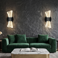 Applique murale LED dimmable 10W, 3 températures de couleur, abat-jour en acrylique, éclairage intérieur pour salle de bain et salon