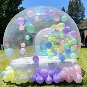 Ballons de fête pour enfants transparents Salle à bulles gonflable Dôme igloo en cristal pour événement