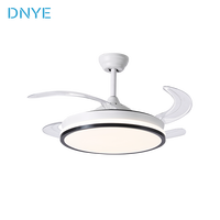 Ventilateur de plafond moderne nordique invisible avec lumière, moteur DC à fréquence variable intelligent, 42 pouces, vente en gros du fabricant