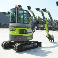 Mini-excavatrice sur chenilles ZOOMLION ZE26GU 2,7T pour moteur 15kW, engrenage PLC, haute efficacité, godet de 0,08m, Euro 5, EPA Tier 4, CE