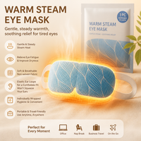 Masque oculaire vapeur à l'armoise Qiai pour moxibustion, personnalisable, jetable, compresses oculaires aux herbes, vente en gros pour le soin des yeux au bureau et en voyage