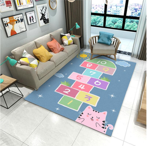Alfombras Infantiles Educativas de Terciopelo de Cristal de Cachemira Impresas en 3D de 120x170 cm, Alfombras para Dormitorio Infantil - Product Image 3