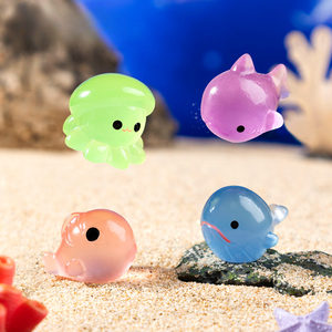 Personnalisé Micro-paysage Créatif Lumineux Méduse Requin Animal Marin Fish <span class=keywords><strong>Tank</strong></span> Aménagement Paysager Bijoux Petits Ornements - Product Image 2