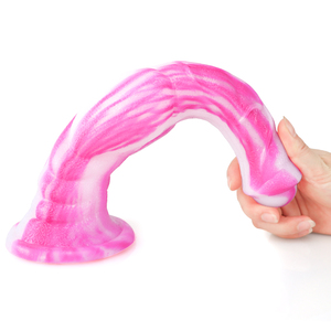 Consolador de pene de caballo sin huevo, silicona líquida, pene de Animal, simulación de Color largo grueso, tapón Anal, dispositivo de masturbación para parejas - Product Image 5