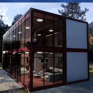 Casas de tablero móviles desmontables de Montaje simple personalizadas con luz solar de acero de color - Product Image 4