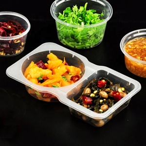Moq 25 Bộ 2 Ngăn Phần Khay Dùng Một Lần Chili <span class=keywords><strong>Sauce</strong></span> Cup PP Chất Liệu <span class=keywords><strong>Takeaway</strong></span> Ngâm Gia Vị <span class=keywords><strong>Container</strong></span> - Product Image 2