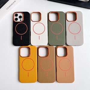 Coque de Téléphone Portable Antichoc Personnalisée Haut de Gamme de Luxe en Cuir PU Pleine Fleur Grainé avec Fermeture Magnétique pour iPhone 15 Pro Max 17 16 14 13 - Product Image 6