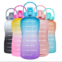 Pichet de gymnastique étanche portable Jenner de 1 gallon avec logo personnalisé et marqueur de temps