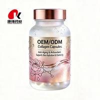 Capsules de peptides de collagène hydrolysé, complément alimentaire de collagène de qualité alimentaire, étiquette privée OEM