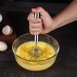 Outil de cuisine en métal et acier inoxydable Fouet rotatif Mélangeur <span class=keywords><strong>manuel</strong></span> <span class=keywords><strong>Batteur</strong></span> à oeufs semi-automatique - Product Image 5