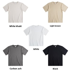Camiseta de Manga Corta Unisex, Cuello Redondo, 100% Algodón Peinado, 250 g/m², Corte Holgado, Transpirable, Resistente a las Arrugas, Absorbe la Humedad - Product Image 6