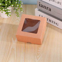 Boîte d'emballage cadeau en papier kraft rigide pour desserts et gâteaux, personnalisable, biodégradable, écologique, recyclable, portable, avec gaufrage, prix d'usine