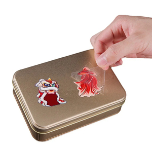 Autocollant de transfert en métal 3D or argent nom LOGO emballage personnalisé autocollant de transfert étanche - Product Image 4