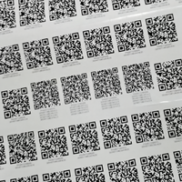 Étiquettes adhésives personnalisées avec numéro de série différent, étiquettes de code-barres pour l'emballage des produits
