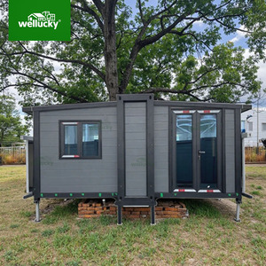 Maison mobile préfabriquée extensible à cadre en acier avec cuisine et salle de bain pour bureau ou <span class=keywords><strong>location</strong></span> Maison mobile - Product Image 1