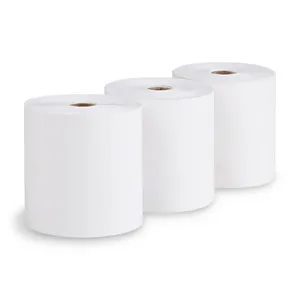 Rolo de papel para caixa registradora, 3 1/8 80mm, 2 1/4 rolos de papel térmico para ATM, POS, cartão de crédito, todas as máquinas PDQ