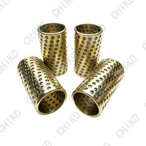Brass Cage Ball Retainer SUJ2 Bearing Guide Pillar Bush Ball Cage Bush For Guide Post