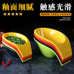 Tazón de melamina Kaiboya 4022 redondo de color sólido, contenedor de alimentos para servicio de café y té en hoteles - Product Image 3