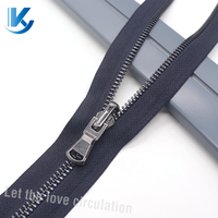 Fermeture à glissière shiy dorée en métal écologique #5 curseur de rail ouvert en forme de Y pour accessoires vestimentaires, veste en cuir pour vêtements d'extérieur