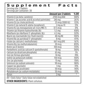 Suplemento Multivitamínico de Alta Potencia para Mujeres, Apoya la Función Inmunológica, 60 Tabletas - Product Image 3