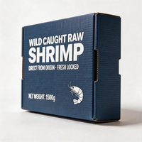 Boîte d'emballage pour crevettes personnalisée en gros avec design gratuit, production rapide en 72h, boîte d'expédition en carton ondulé résistant à l'humidité
