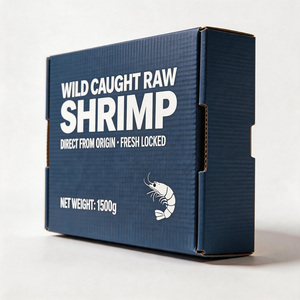 Caja de Embalaje para Camarones Impresa Personalizada al por Mayor, Producción Rápida en 72H, Caja de Envío de Cartón Corrugado Resistente a la Humedad - Product Image 3