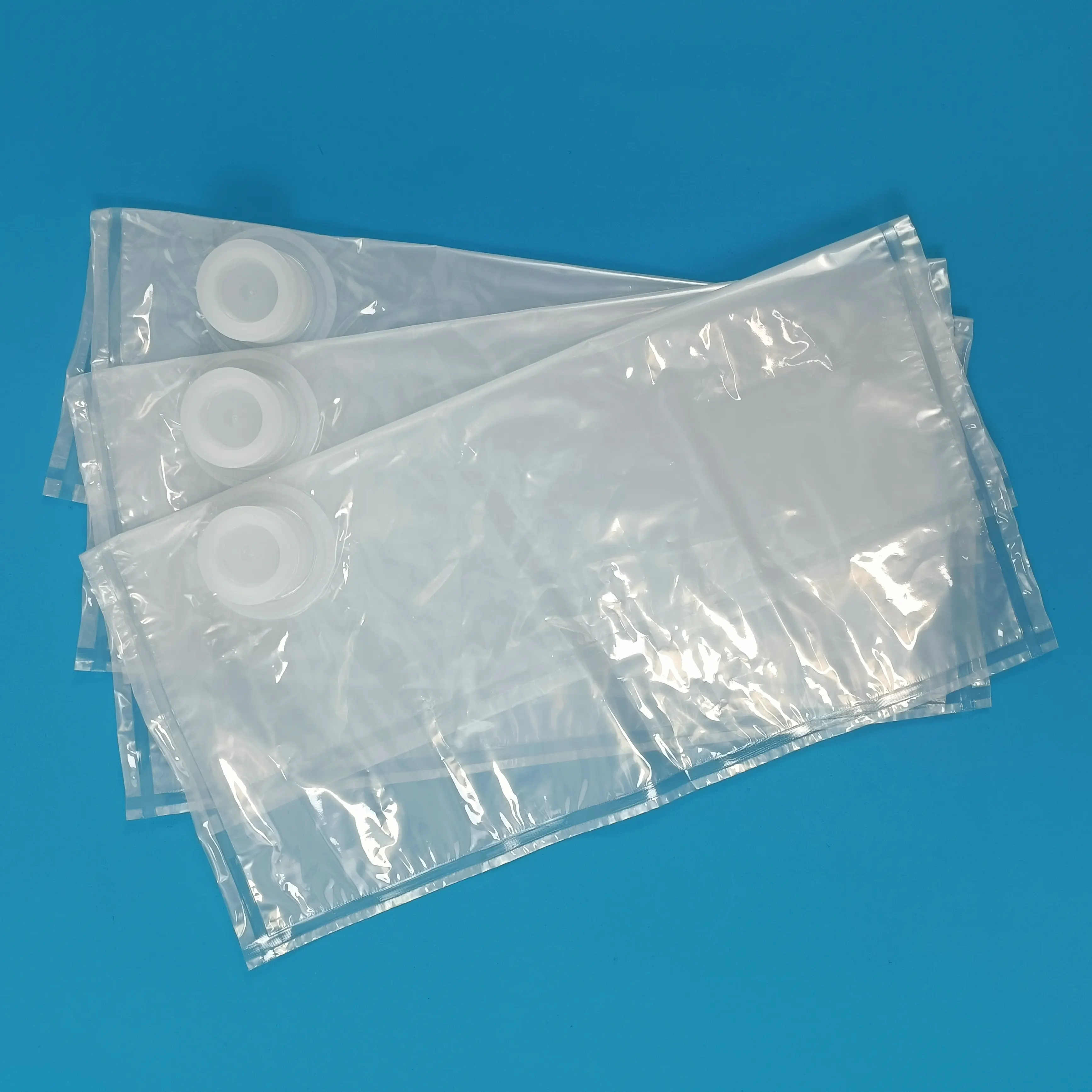공장 맞춤형 10L 투명 BIB 무균 가방 상자에 계란 액체 유제품 소스 용 탭이있는 방광