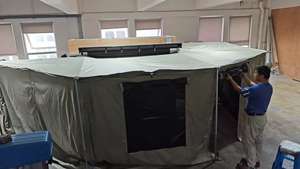 <span class=keywords><strong>Auvent</strong></span> de véhicule en alliage d'aluminium 270, abri latéral imperméable avec cloison pour SUV, camion, fourgonnette - Product Image 2