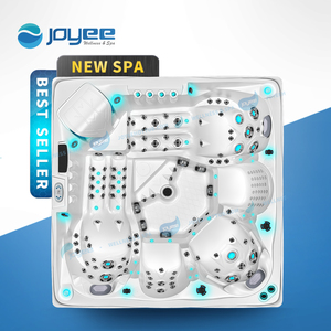 JOYEE-Bañera de hidromasaje <span class=keywords><strong>con</strong></span> chorros de masaje para 5 personas, <span class=keywords><strong>spa</strong></span> al aire libre para jardín, <span class=keywords><strong>spa</strong></span>, piscina al aire libre, bañera de hidromasaje al aire libre - Product Image 3