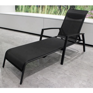 Meubles <span class=keywords><strong>de</strong></span> <span class=keywords><strong>jardin</strong></span> Vente directe d'usine Chaise longue d'extérieur en tube d'acier bon marché - Product Image 2